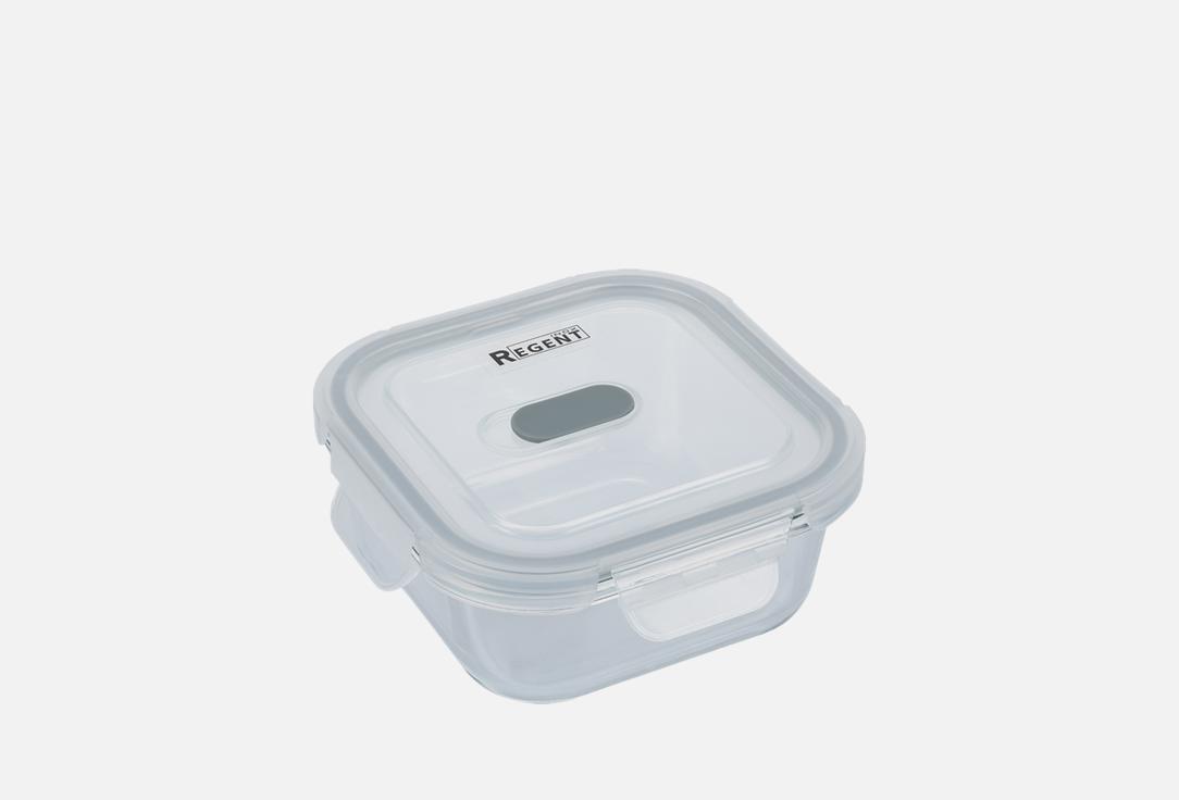 

Контейнер с крышкой REGENT INOX, Прозрачный, Linea Desco, квадратный 1 шт