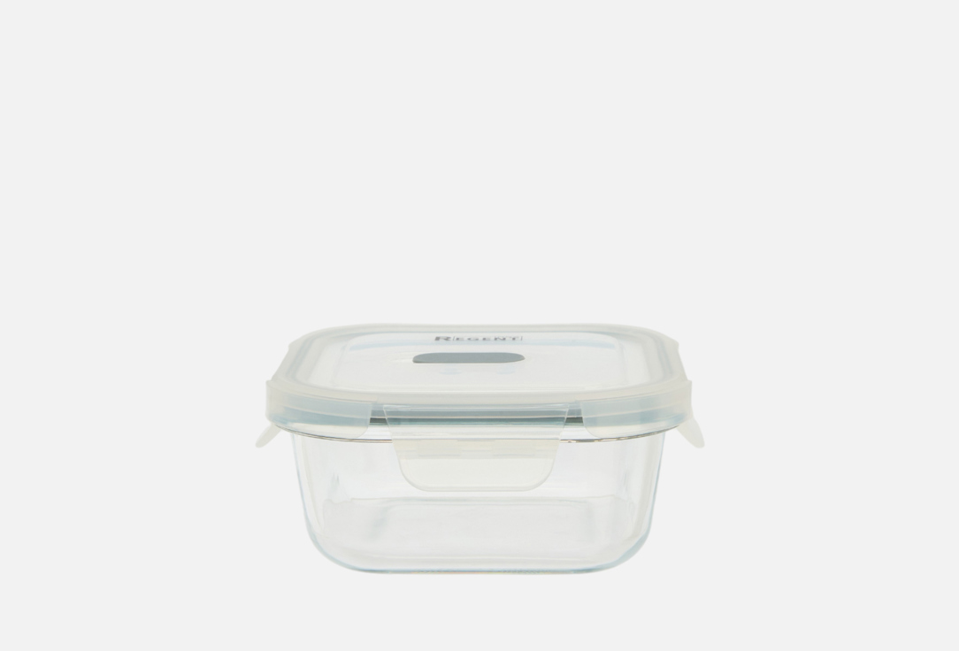 

Контейнер с крышкой REGENT INOX, Прозрачный, Linea Desco, квадратный 1 шт