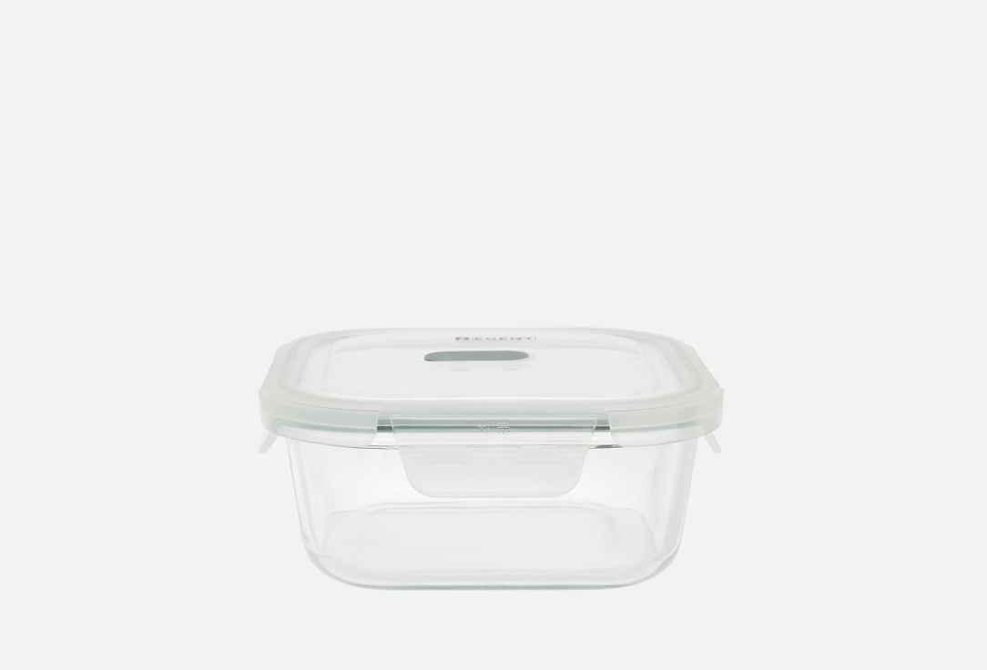 

Контейнер с крышкой REGENT INOX, Прозрачный, Linea Desco, квадратный 1 шт