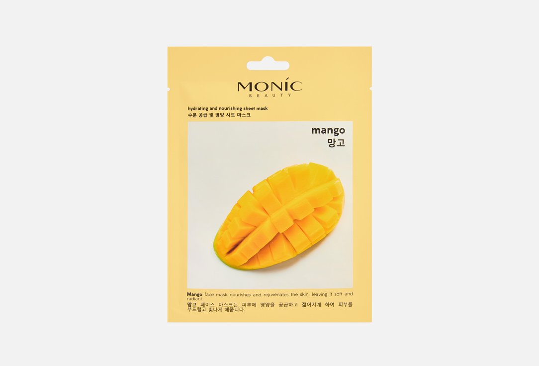 

Тканевая маска для лица MONIC BEAUTY, Mango 1 шт