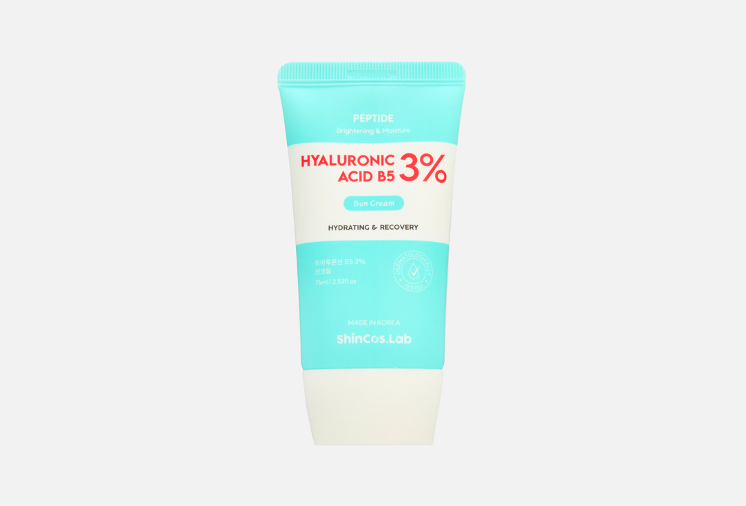 Изображение товара Солнцезащитный крем для лица SPF50+ ShinCos.Lab Hyaluronic Acid B5 3%