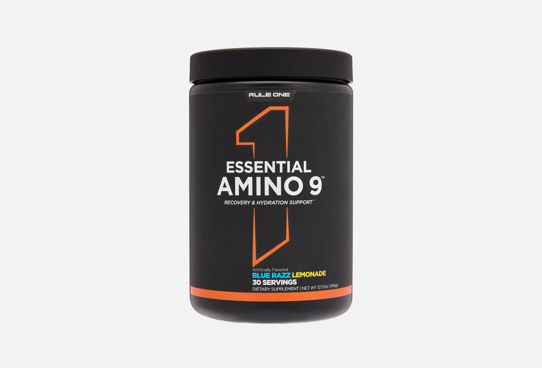 Essential Amino 9, голубая малина в порошке 345 г