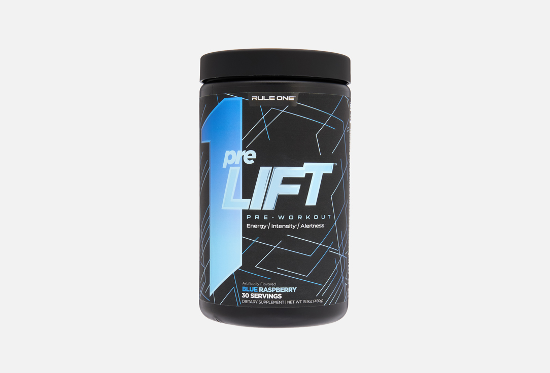 

Предтренировочный комплекс RULE 1, Pre lift, Голубая малина в порошке 450 г