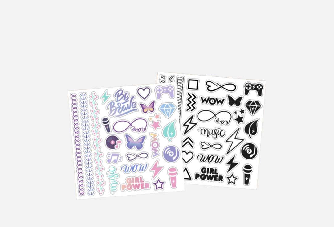 Изображение товара Набор переводных татуировок WOW Generation of colour and black & white