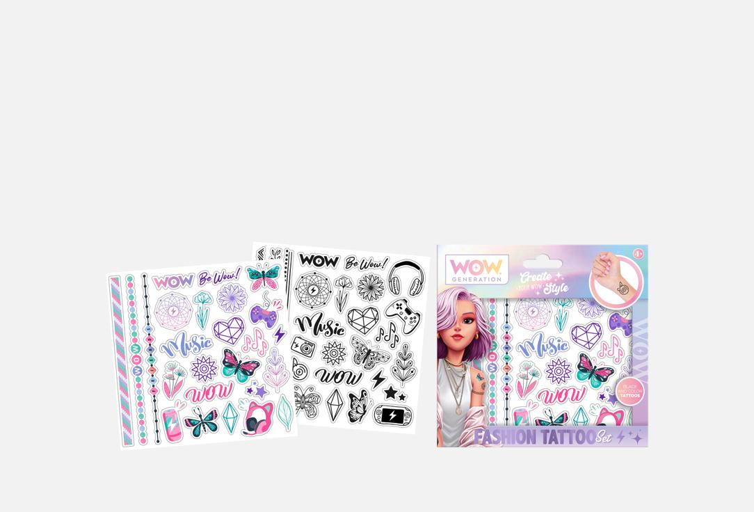 Изображение товара Набор переводных татуировок WOW Generation of colours для детей безопасный творческий набор