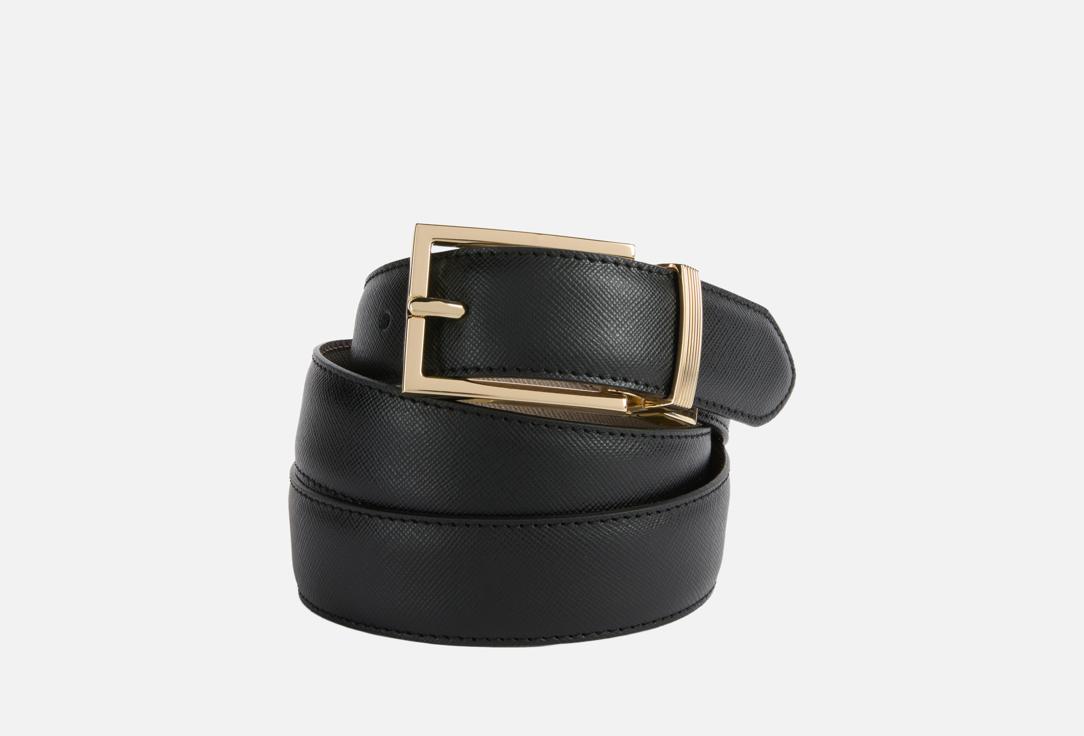 Изображение товара Двусторонний ремень из кожи Geox чёрный и тёмно-кротовый