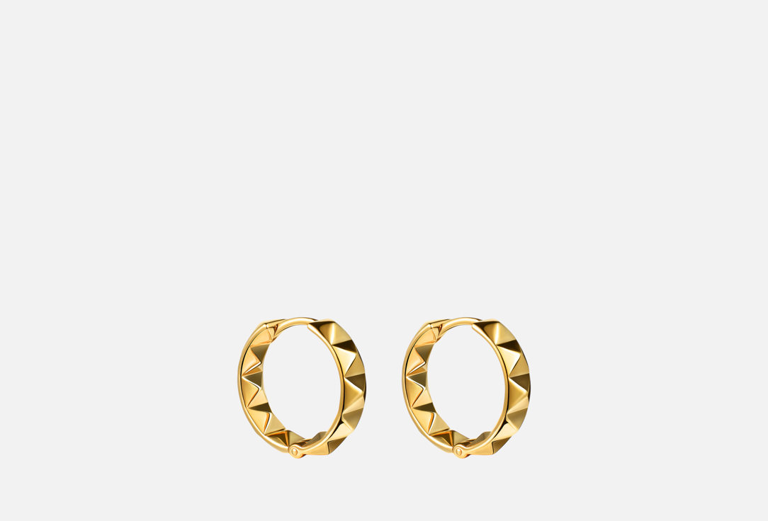 Изображение товара Серьги серебряные JENJA Десять шипов с позолотой 2 см