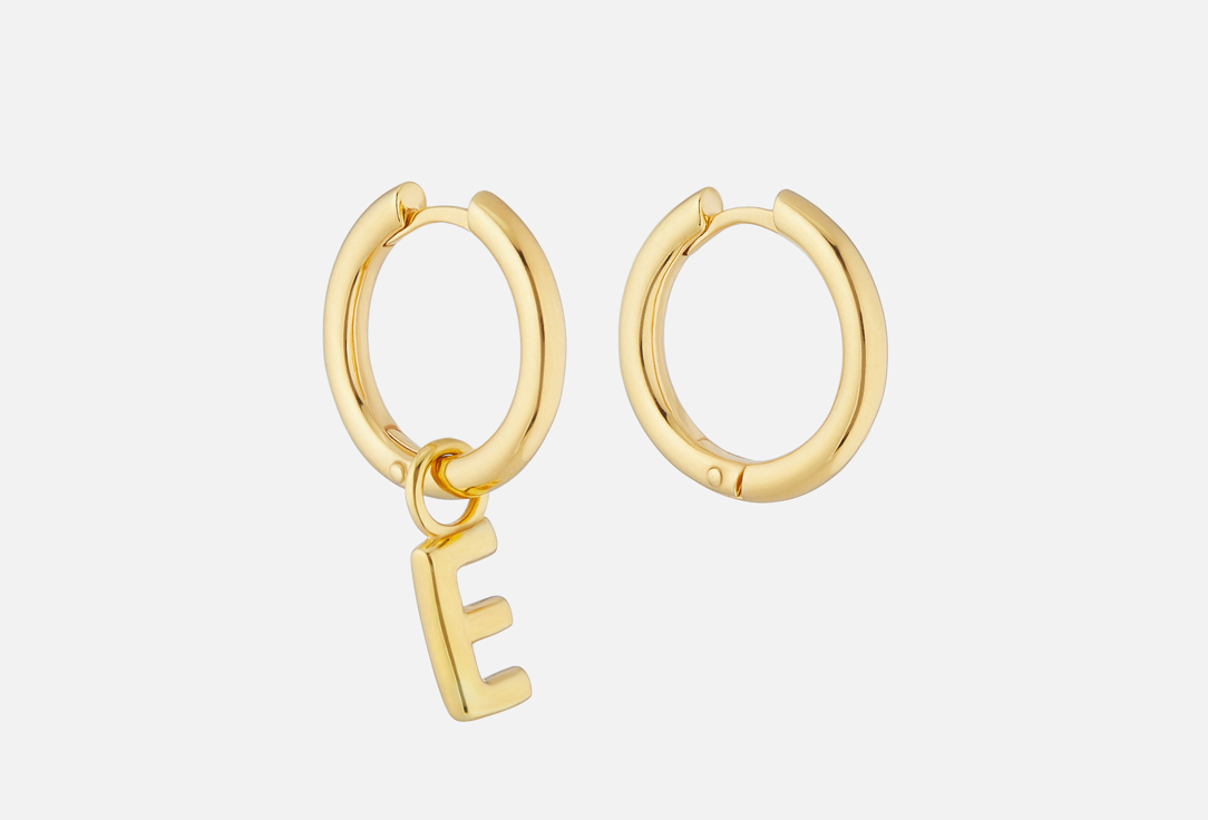 

Серьги серебряные JENJA, Монограм E 2 шт