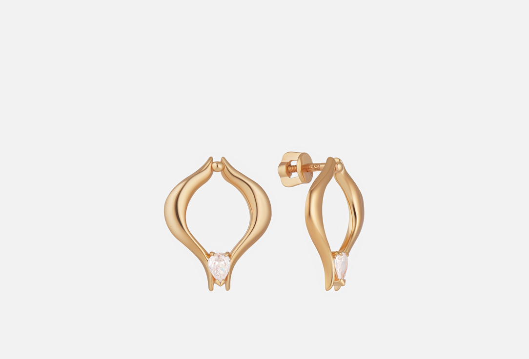 

Серьги серебряные ACSY, Soft Power 2 шт