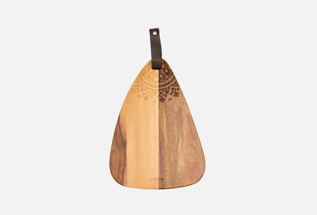 

Доска сервировочная DENASTIA, Коричневый, Треугольная, с узором, 23x32x1,5 см 1 шт