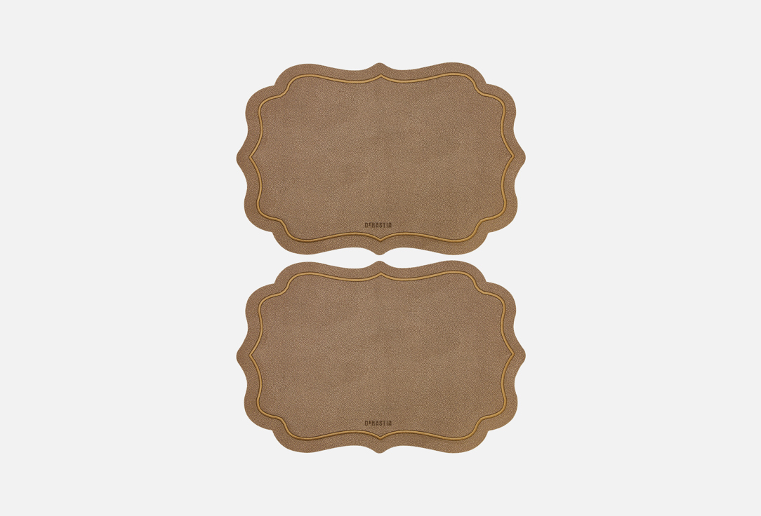 Изображение товара Набор салфеток сервировочных DeNASTIA из ПВХ бронзовый 45x30 см