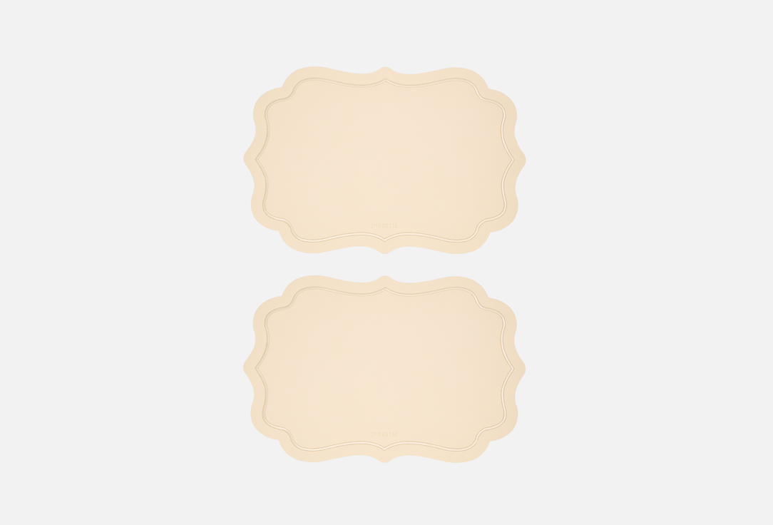 Изображение товара Сервировочные салфетки из искусственной кожи DeNASTIA 45x30 см молочные