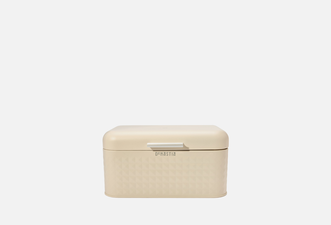 Изображение товара Хлебница DeNASTIA стальная с крышкой, молочный