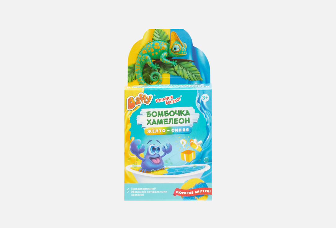 Изображение товара Бомбочка для ванны с сюрпризом YELLOW-BLUE 70 г для детей и всей семьи