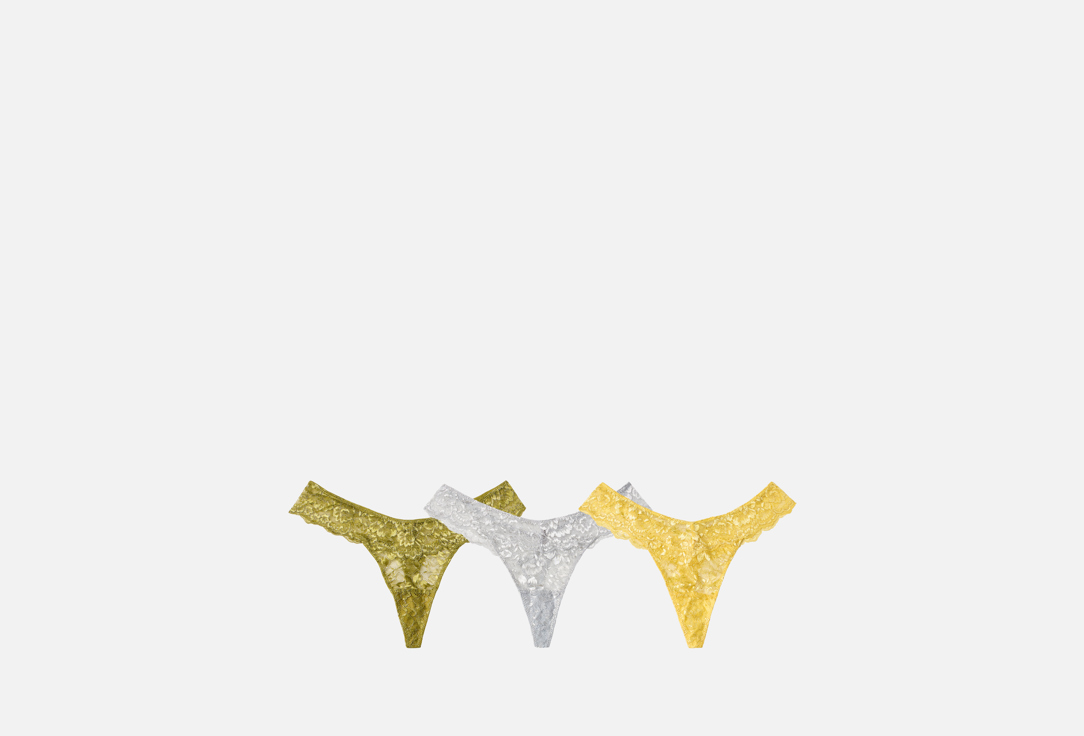 Изображение товара Набор трусов-стрингов Infinity Lingerie Metalita 3 шт женские эластичное кружево