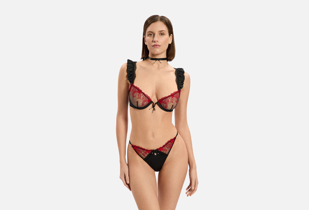 Изображение товара Женские трусы-брифы Infinity Lingerie Esper из сетки с декоративным бантиком