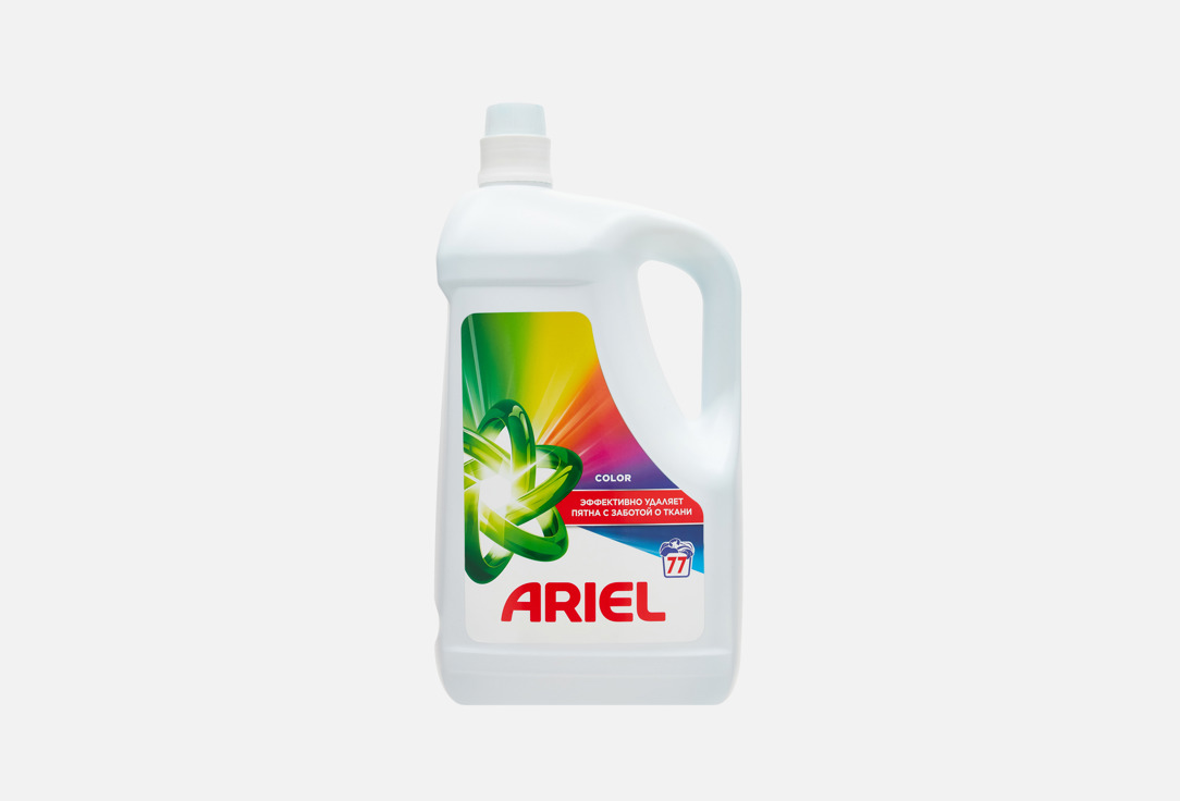Изображение товара Гель для стирки Ariel Color 5005 мл универсальный для цветных и белых тканей