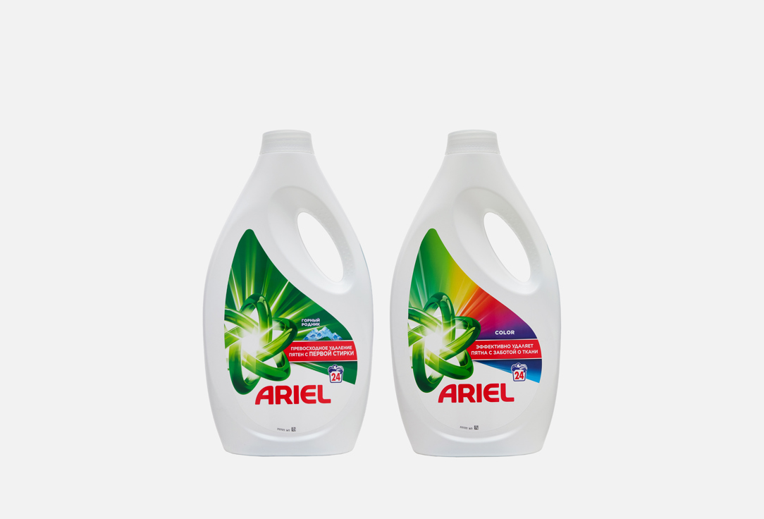 

Набор Гелей для стирки ARIEL, Color + Горный родник 2 шт