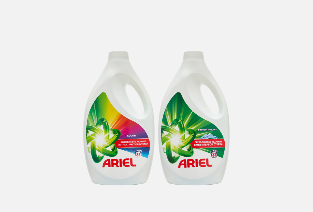 

Набор Гелей для стирки ARIEL, Color + Горный родник 2 шт