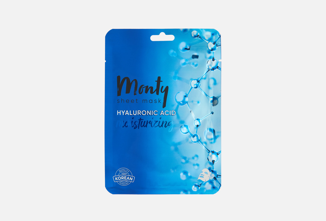 Изображение товара Увлажняющая тканевая маска для лица Monty HYALURONIC ACID