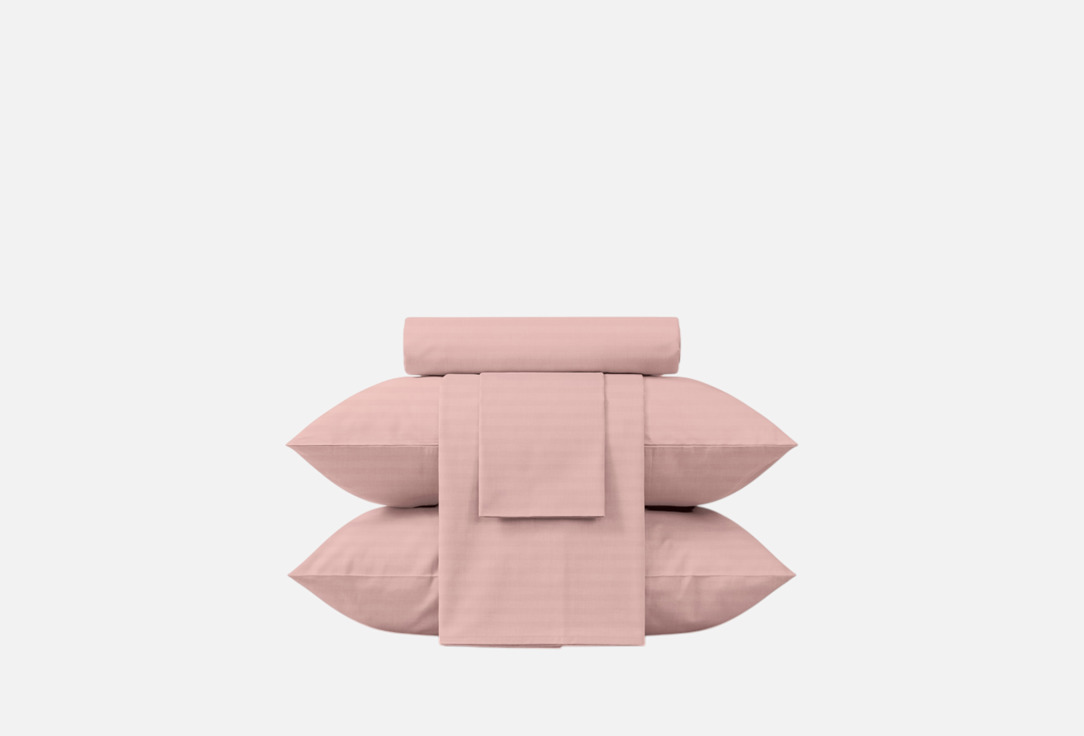 Изображение товара Комплект постельного белья Verossa Stripe 2-спальный Peach whip наволочки 70х70