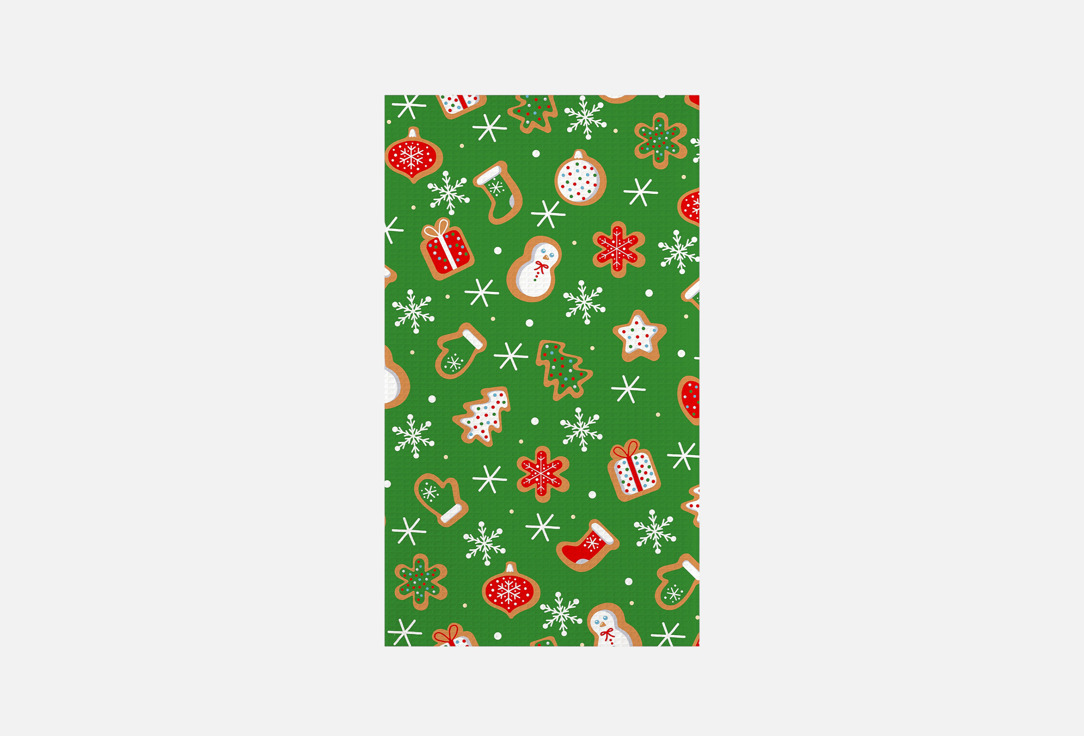 

Полотенце вафельное САМОЙЛОВСКИЙ ТЕКСТИЛЬ, Зеленый, Имбирная сказка Вид 3, 45х60 1 шт