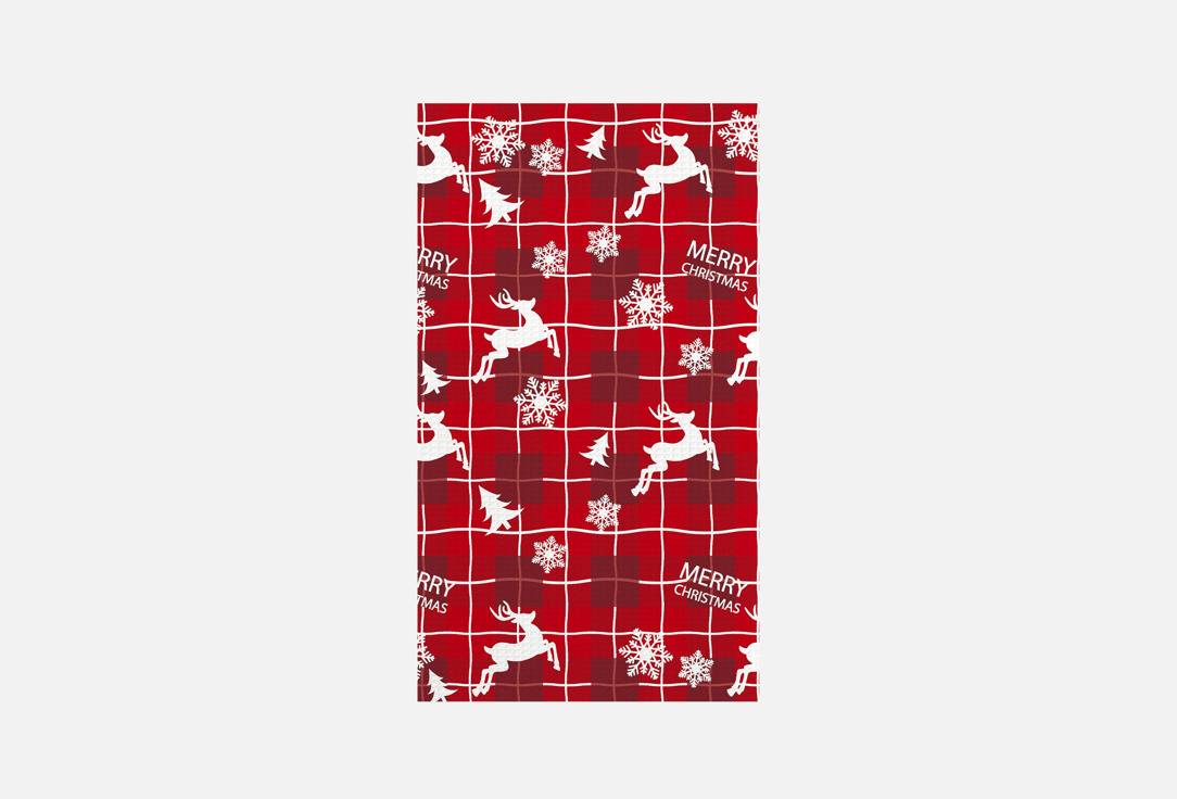 

Полотенце вафельное САМОЙЛОВСКИЙ ТЕКСТИЛЬ, Красный, Рождественские олени Вид 2, 45х60 1 шт