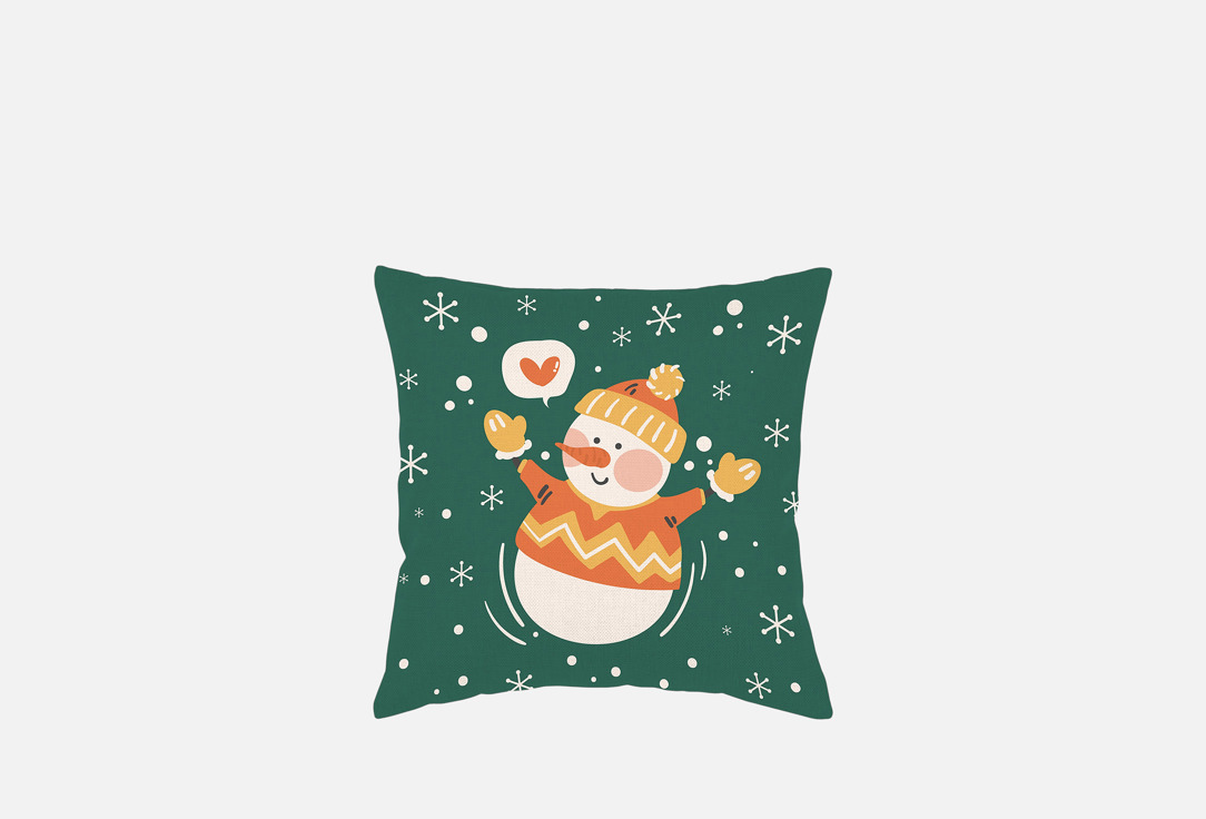 Изображение товара Декоративная подушка Волшебная Ночь Снеговик 40х40 см для интерьера