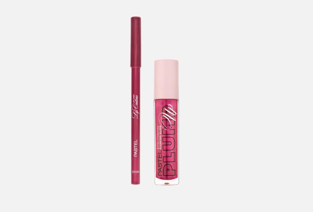 Изображение товара Набор для макияжа губ Pastel Cosmetics Plumping Gloss 207 + Pastel Lip Contour Lip Liner 52