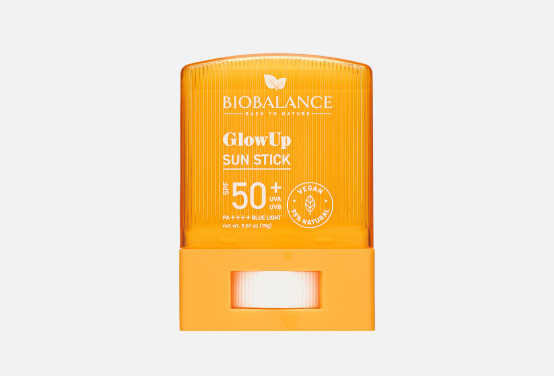 

Солнцезащитный стик для лица SPF 50+ PA++++ BIOBALANCE, Glow up 19 г