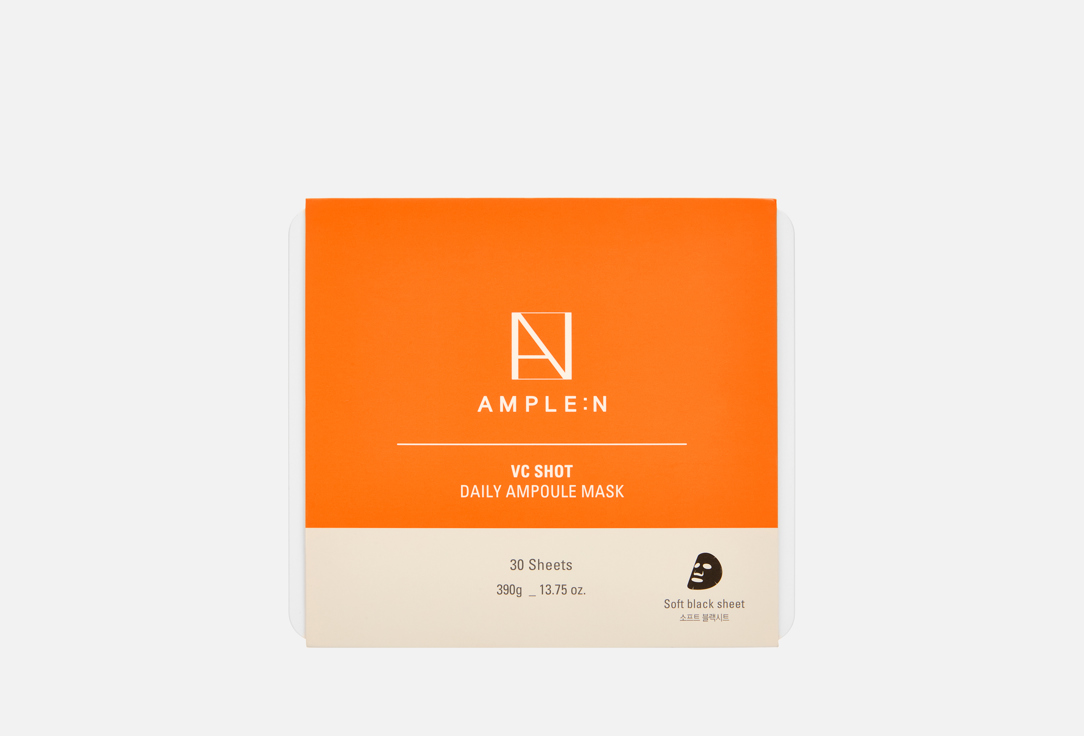 

Бокс масок с витамином С AMPLE:N, Peptide Shot 30 шт