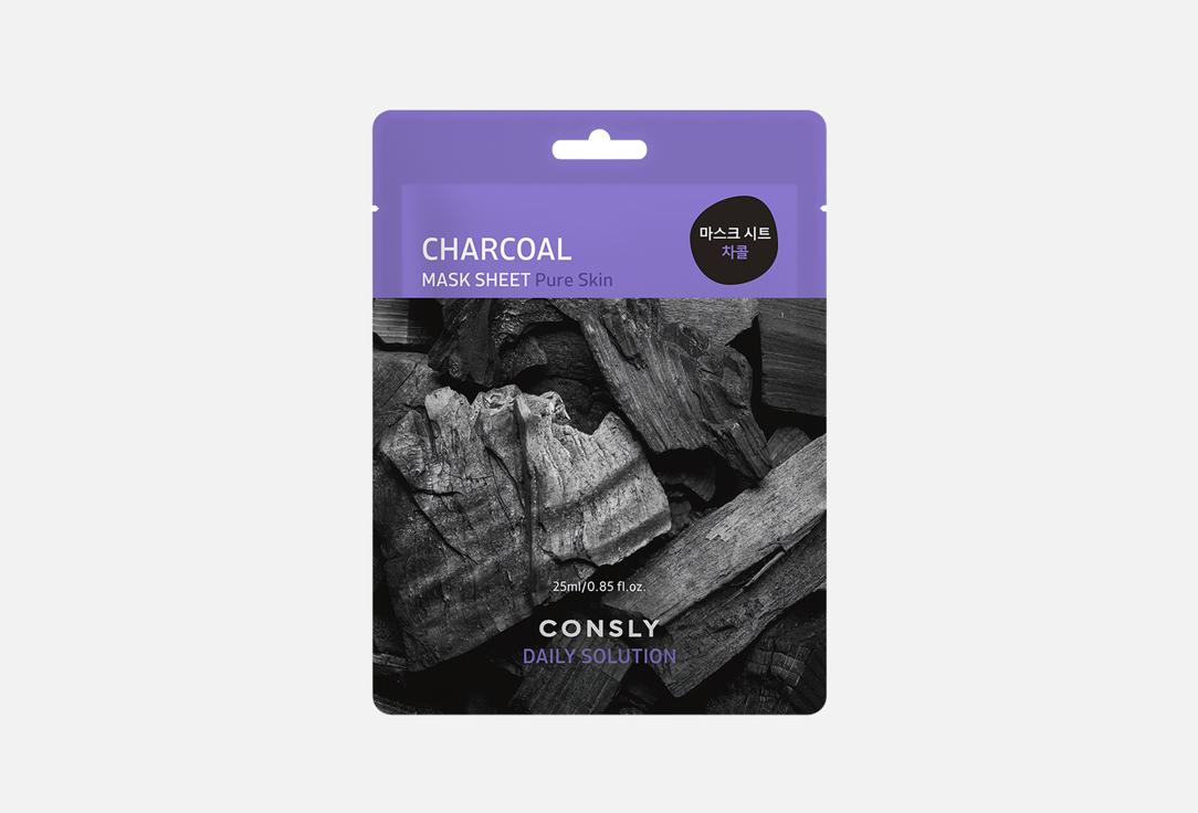 Изображение товара Тканевая маска для лица CONSLY Daily Solution Charcoal