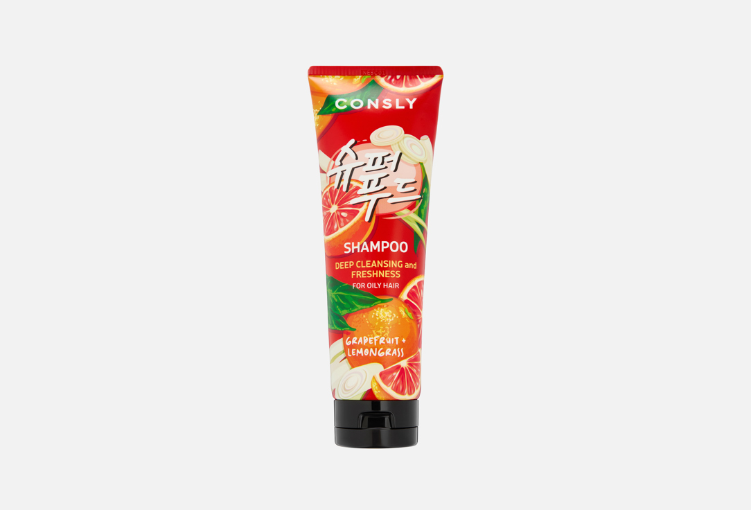 Изображение товара Глубоко очищающий шампунь для жирных волос CONSLY Grapefruit & Lemongrass 250 мл