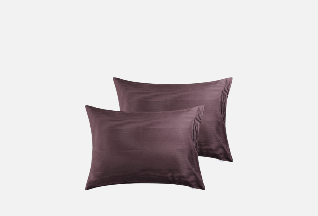 Изображение товара Комплект наволочек DeNASTIA 50x70 пурпурный сатин жаккард 2 шт