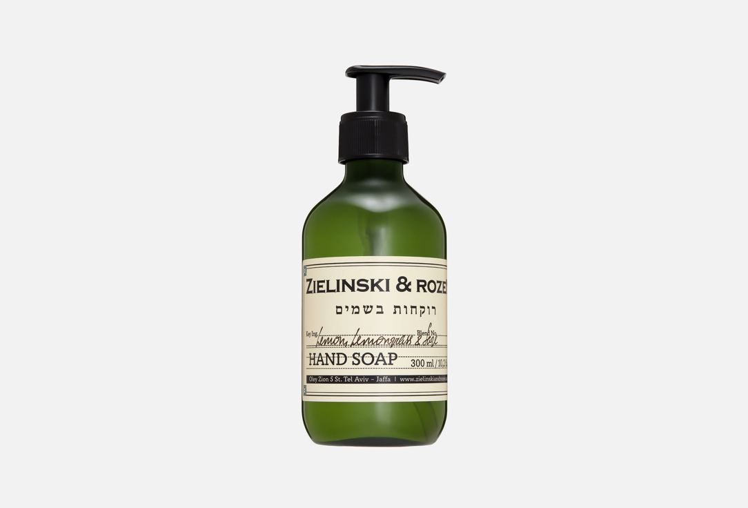 

Жидкое мыло ZIELINSKI & ROZEN, Lemon, Lemongrass & Sage 300 мл