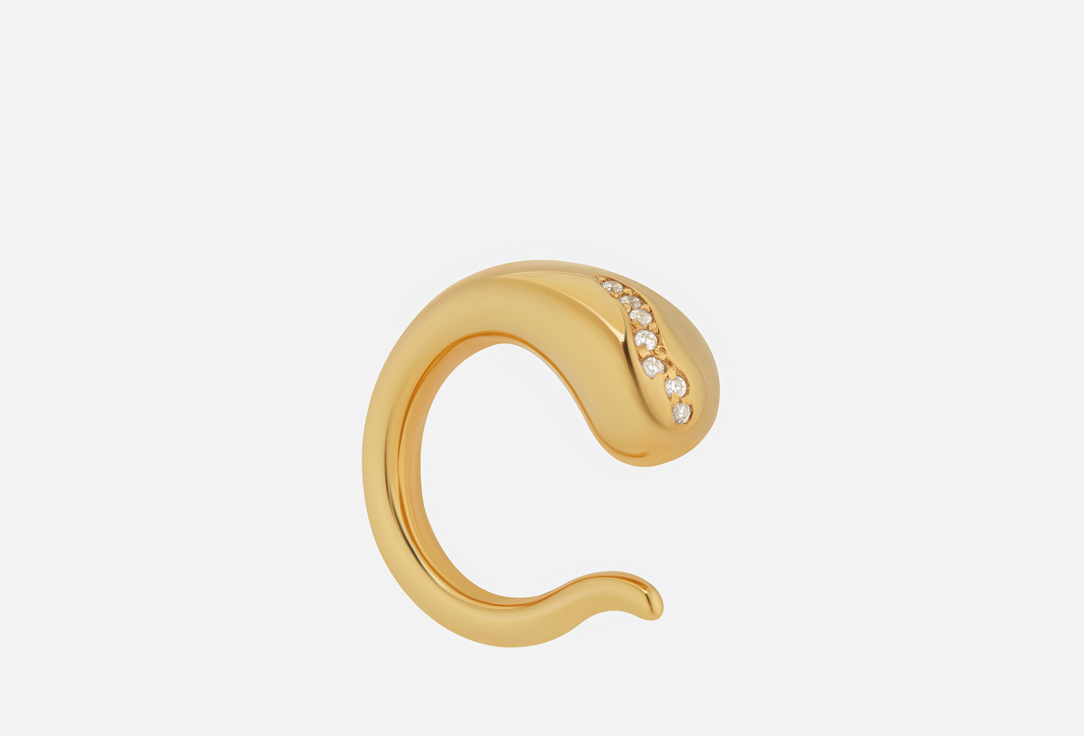 

Кафф серебряная JEWLIA, Капля 1 шт