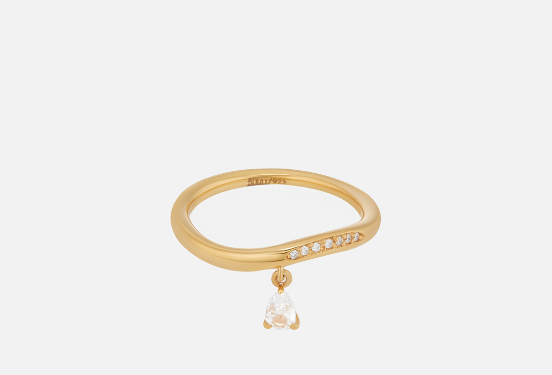 Изображение товара Серебряное кольцо JEWLIA с позолотой и вставкой фианит для женщин