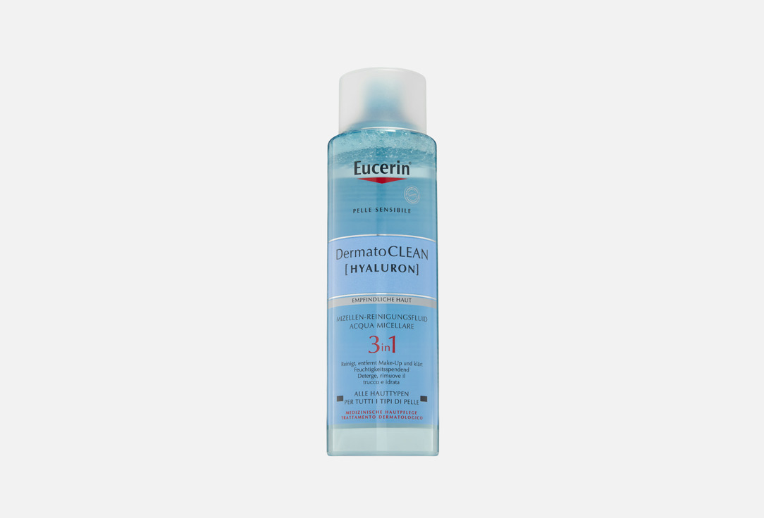 

Мицеллярная вода 3 в 1 EUCERIN, DermatoCLEAN HYALURON 400 мл