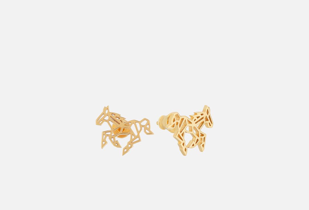 Изображение товара Серьги серебряные TOTEMICA Лошадь Geometry