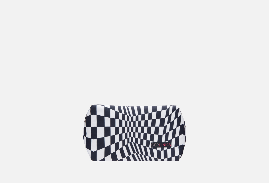 Изображение товара Косметичка GERLINKA Черно-белая искусственная кожа, 23х13х13 см