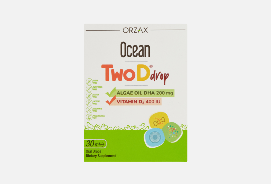 Изображение товара омега-3 и витамин D3 Orzax Ocean TwoD в жидкой форме