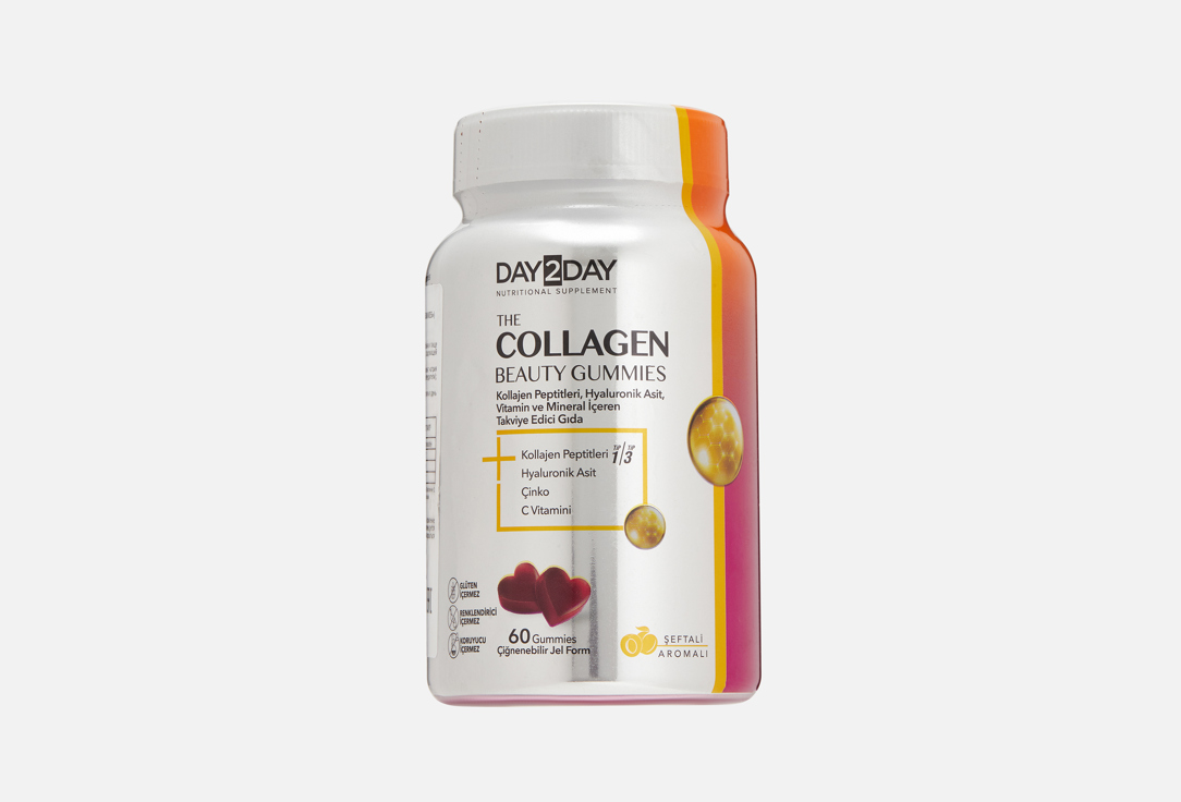 Изображение товара Бад для здоровья кожи волос ногтей и суставов Day2Day Collagen Gummies  всего 1000 мг коллагена