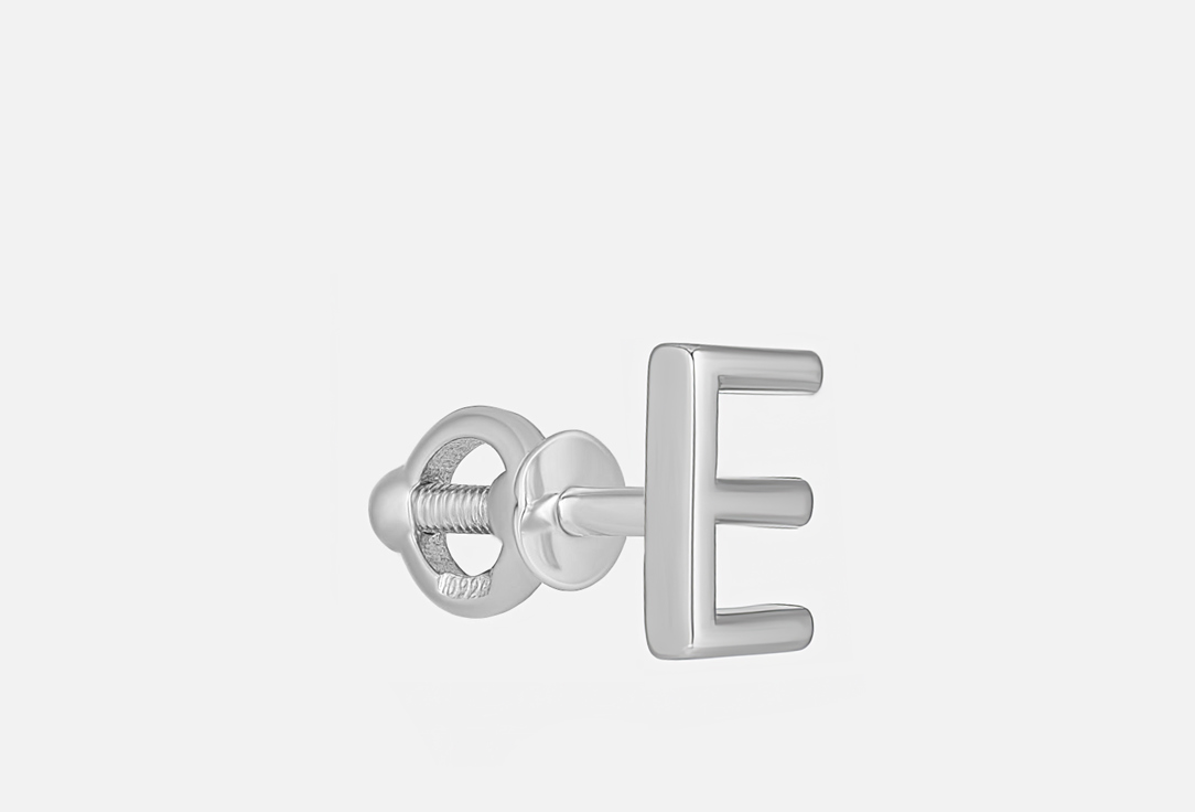Изображение товара Моносерьга серебряная BALTSILVER Letters Е Mini