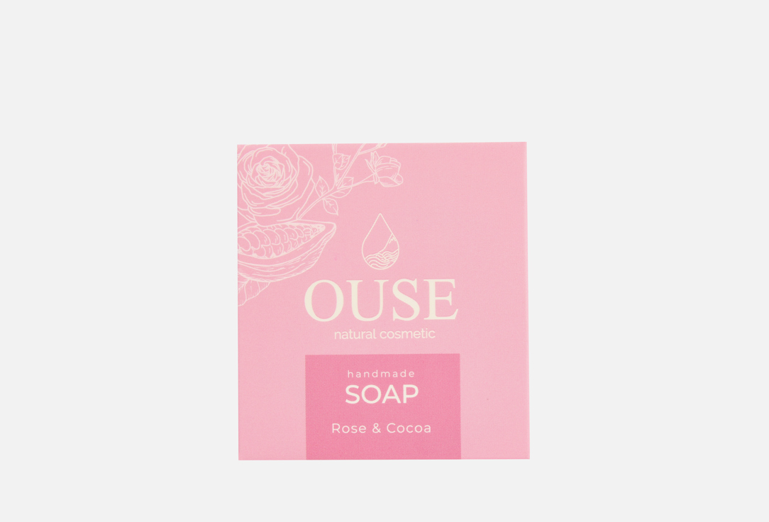 

Мыло ручной работы OUSE, Роза и какао 100 г