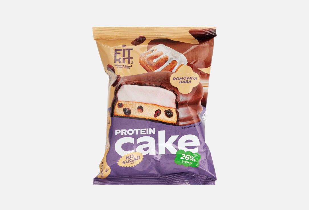 

Протеиновое печенье в глазури FIT KIT, Со вкусом Ромовой бабы 50 г