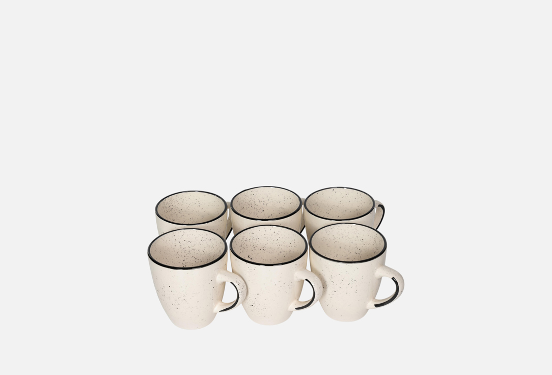 Изображение товара Набор кружек Elrington ФЬЮЖЕН ГАЛАТЕЯ 6 шт 400 мл керамика универсальный