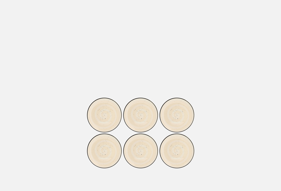 Изображение товара Набор мелких тарелок Elrington ФЬЮЖЕН ВУАЛЬ 19 см