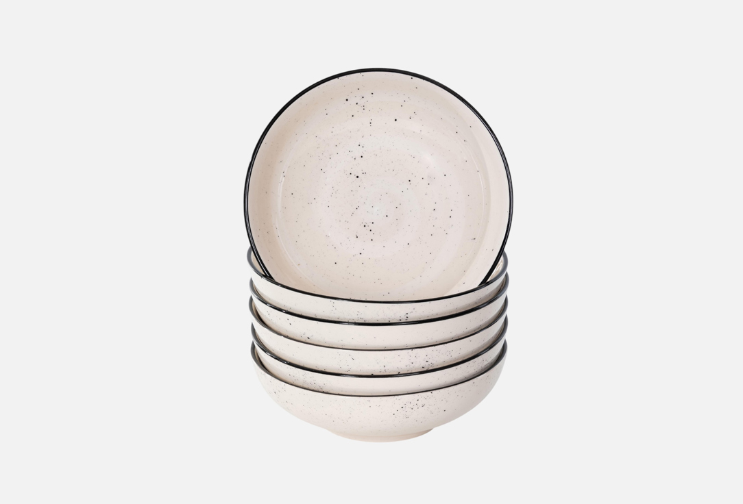 Изображение товара набор глубоких тарелок Elrington ФЬЮЖЕН ВУАЛЬ, 18 см