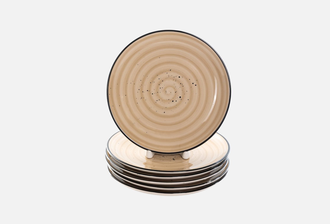 Изображение товара Набор мелких тарелок Elrington ФЬЮЖЕН САНДИ 19 см 6 штук