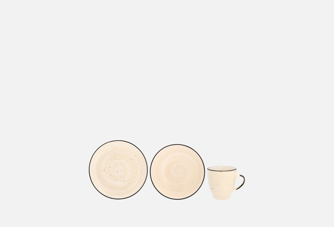 Изображение товара Набор для завтрака Elrington Фьюжэн Вуаль из керамики 3 предмета